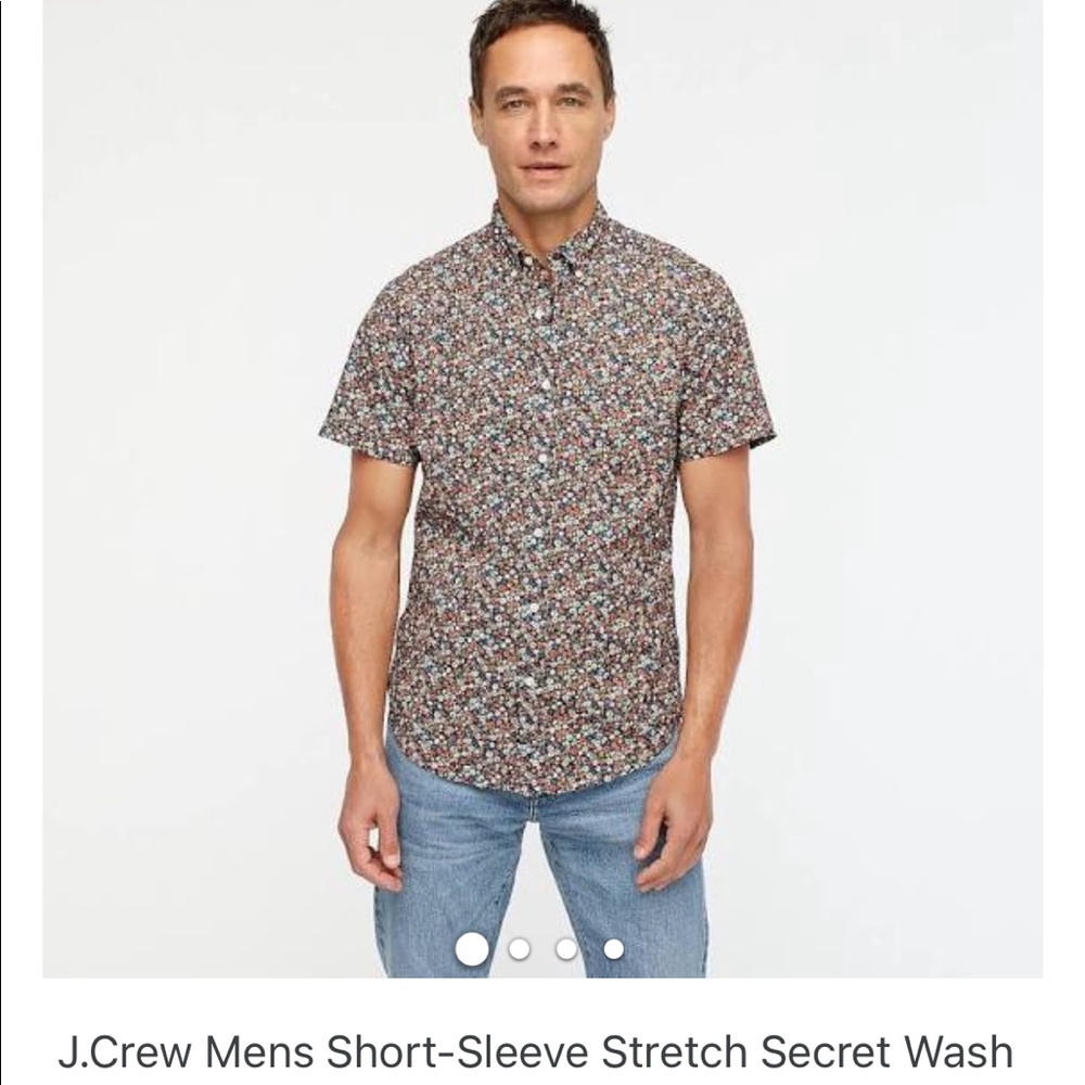 JCrew short-sleeve casual button-up